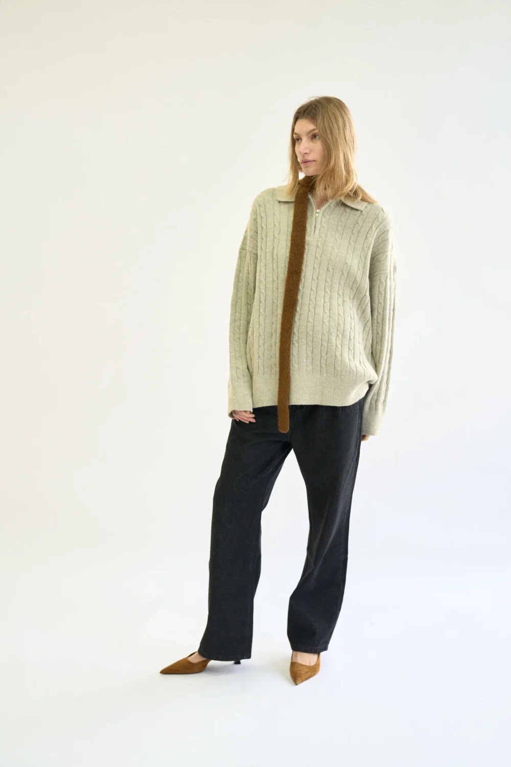 MOHAIR SKINNY SCARF - 4