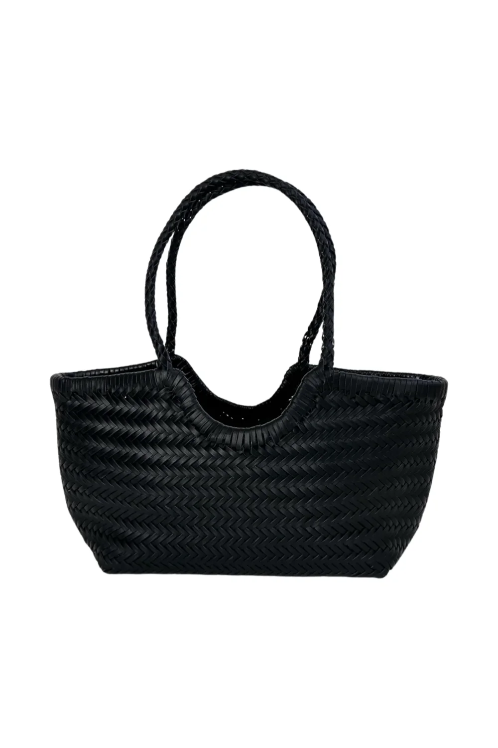 LEATHER WOVEN BAG