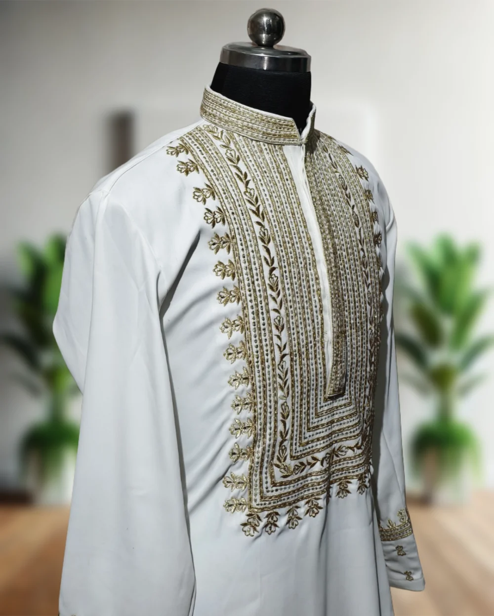 Men's Exclusive Trending Designer Luxury Embroidered Kurta Pajama Set | Men’s Designer Luxury Kurta Pajama Set with Exquisite Embroidery – Faisaloutfits Exclusive - Faisal Outfits - 5