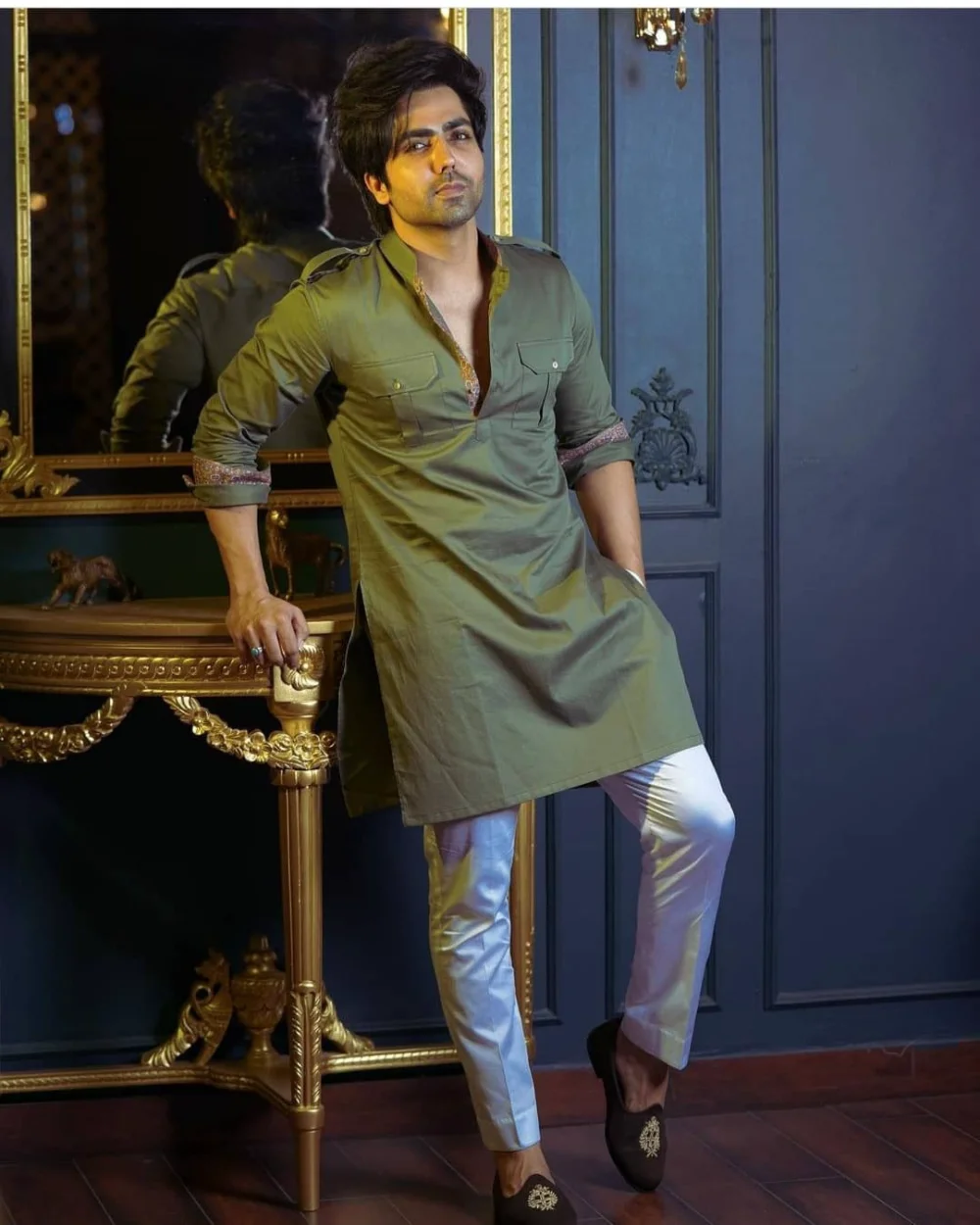 Men’s New Look Paithani Kurta with Pant Set – Premium Designer Wedding & Festive Ethnic Wear by Faisaloutfits - Faisal Outfits