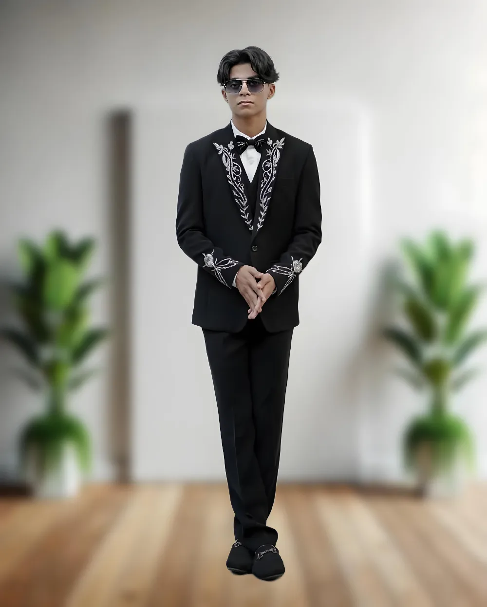 Men’s Exclusive Most Trending Designer Luxury Handcrafted Five-Piece Tuxedo Suit – Premium Formal & Wedding Collection by Faisaloutfits - Faisal Outfits
