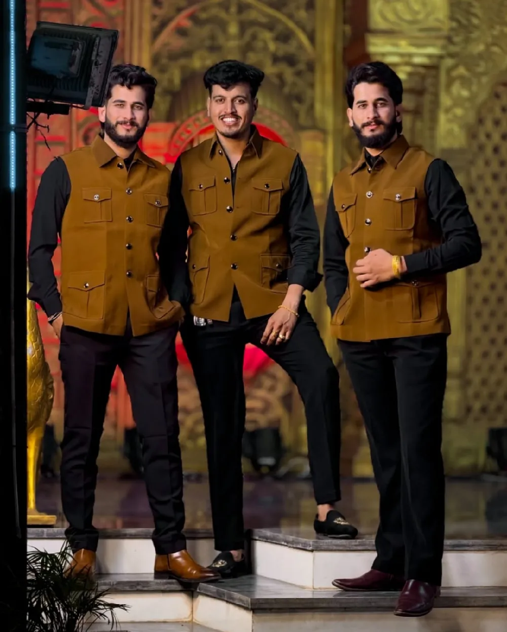 Men’s Exclusive Most-Trending Designer Luxury Formal Nehru Jacket with Shirt & Pant Set – Premium Wedding, Reception & Party Wear by Faisaloutfits - Faisal Outfits