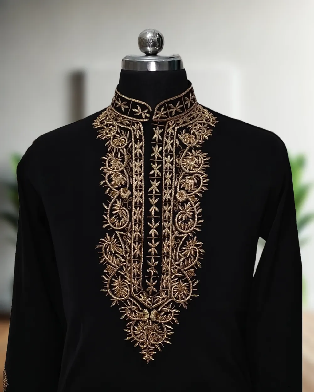 Men’s Exclusive Designer Luxury Handcrafted Kurta Pajama Set – Perfect for Wedding, Festive & Traditional Wear by Faisaloutfits - Faisal Outfits - 4