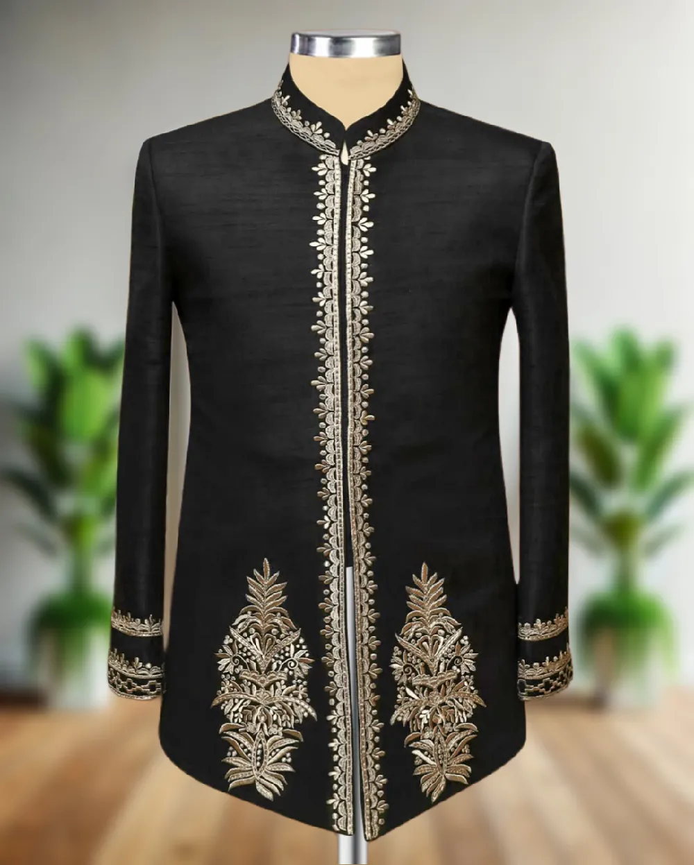 Men’s Exclusive Premium Trending Designer Luxury Handcrafted Bandhgala with Pant Set – Classic Royal Ethnic Collection by Faisaloutfits - Faisal Outfits