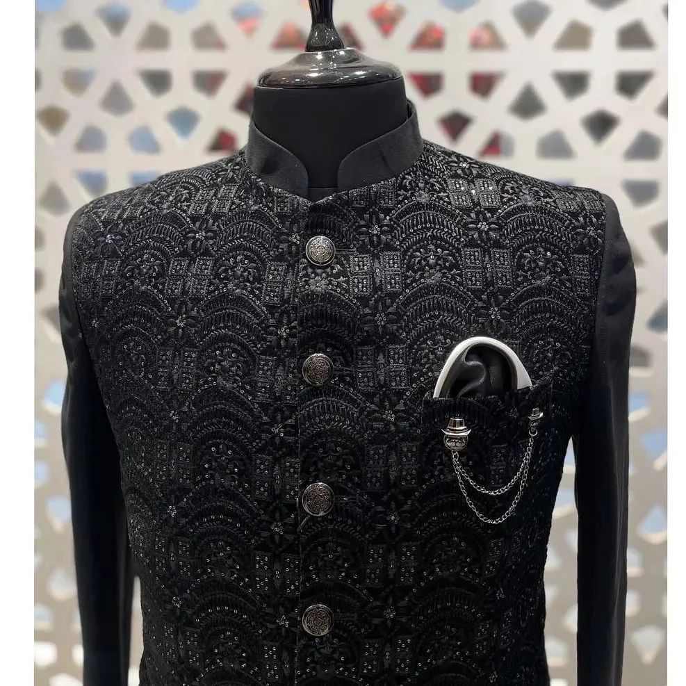 Wedding Special Trendding Design Bandgala Jodhpuri Suit - Faisal Outfits