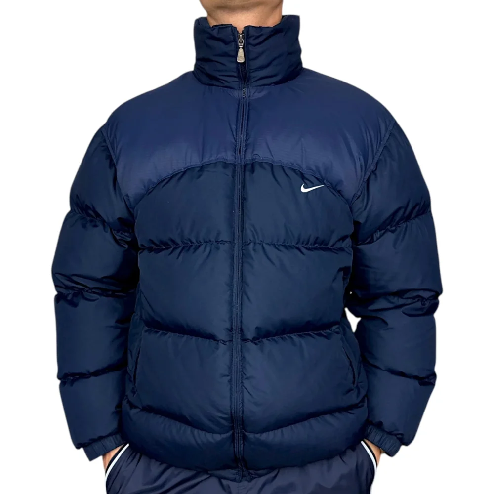 Nike Vintage Y2K Pufferjacke Navy - 3