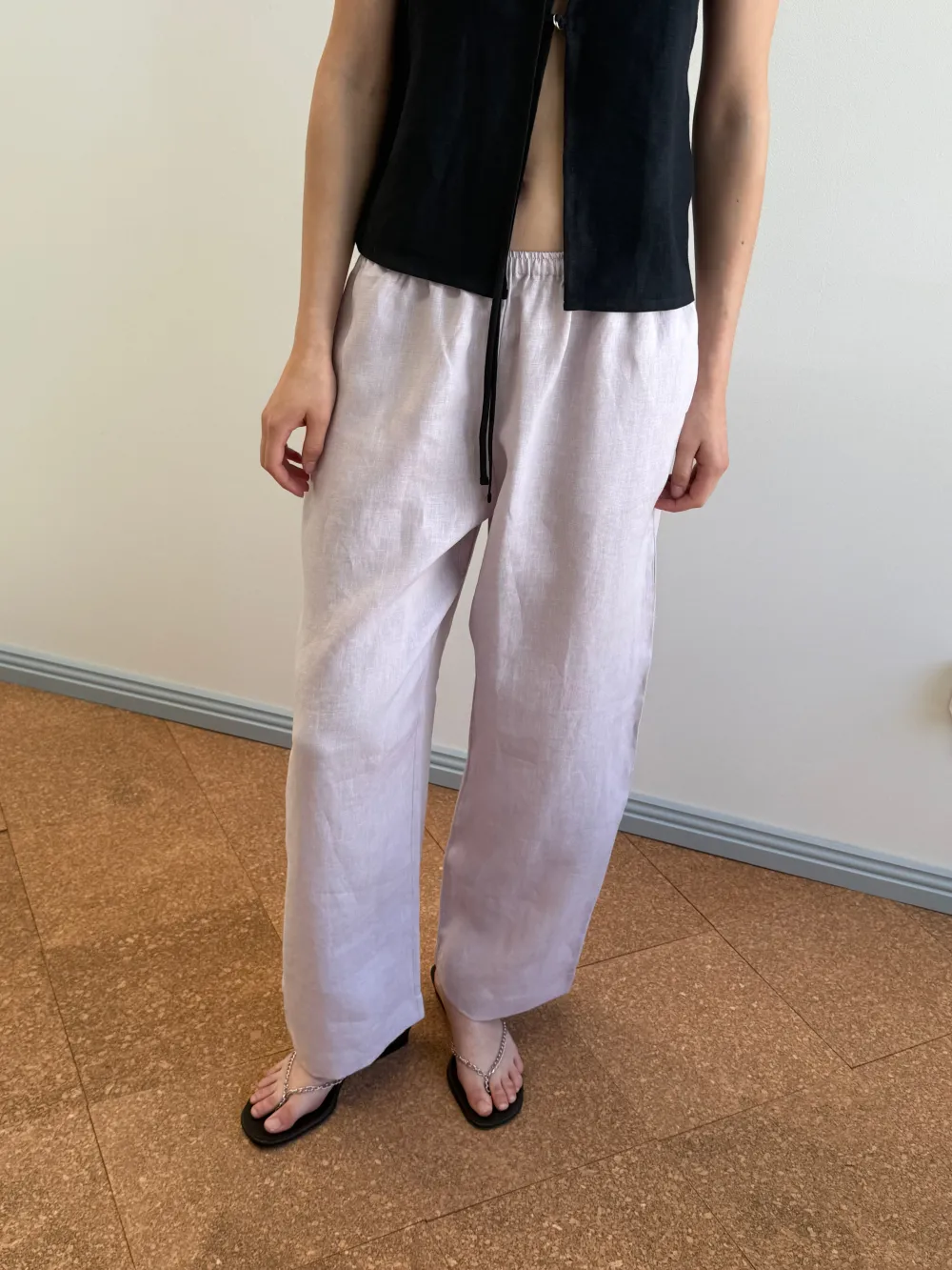 Linen Ease Trouser - Lilac
