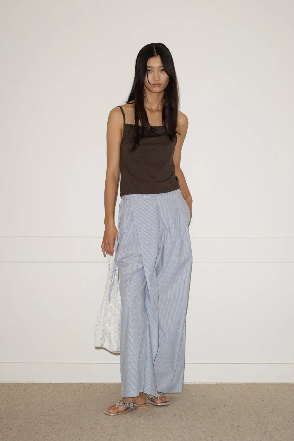 Double Layer Pant - Sky Stripe