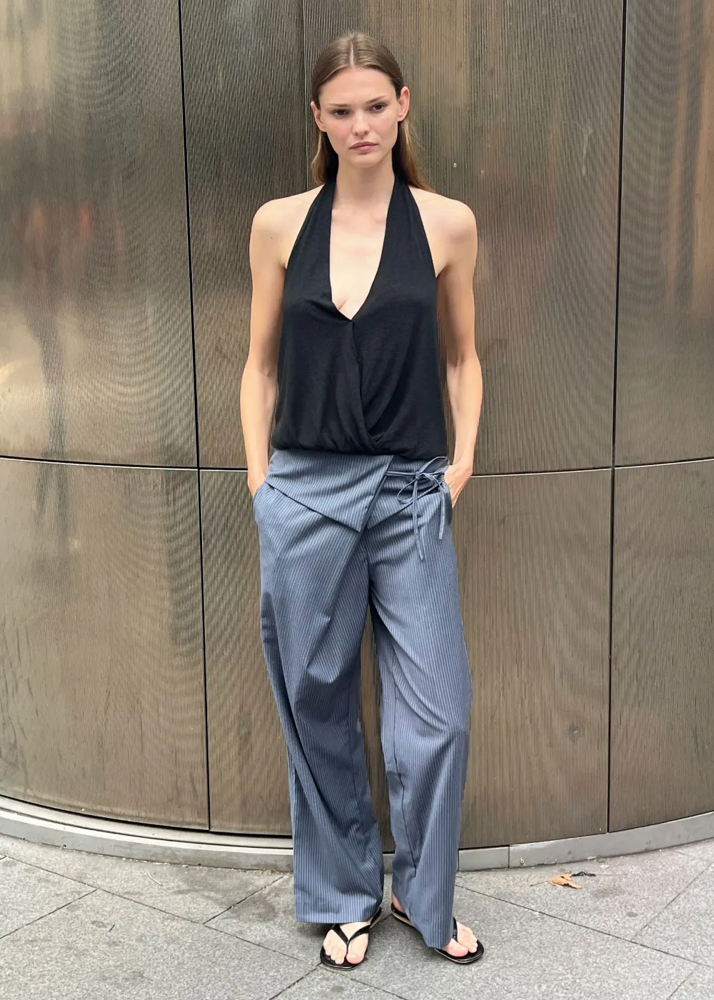 Folded Wool Pant