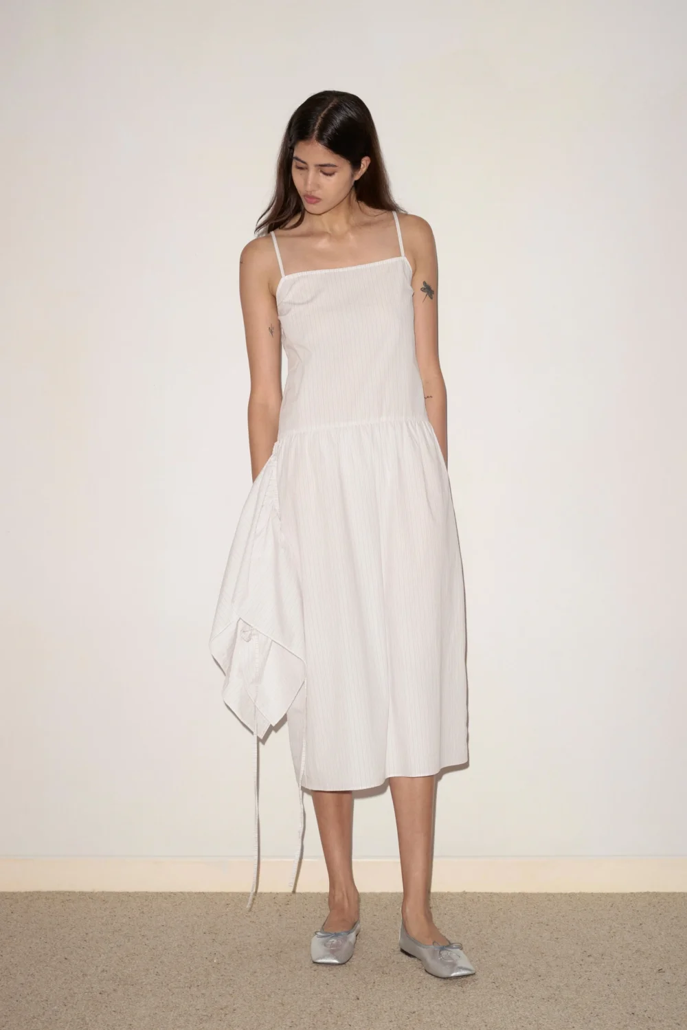 Peplum Dress - Pacific Stripe