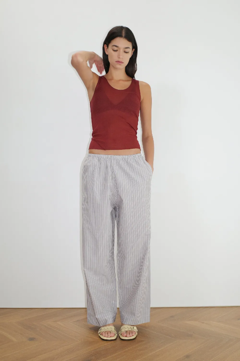 Ease Trouser - Seas Stripe