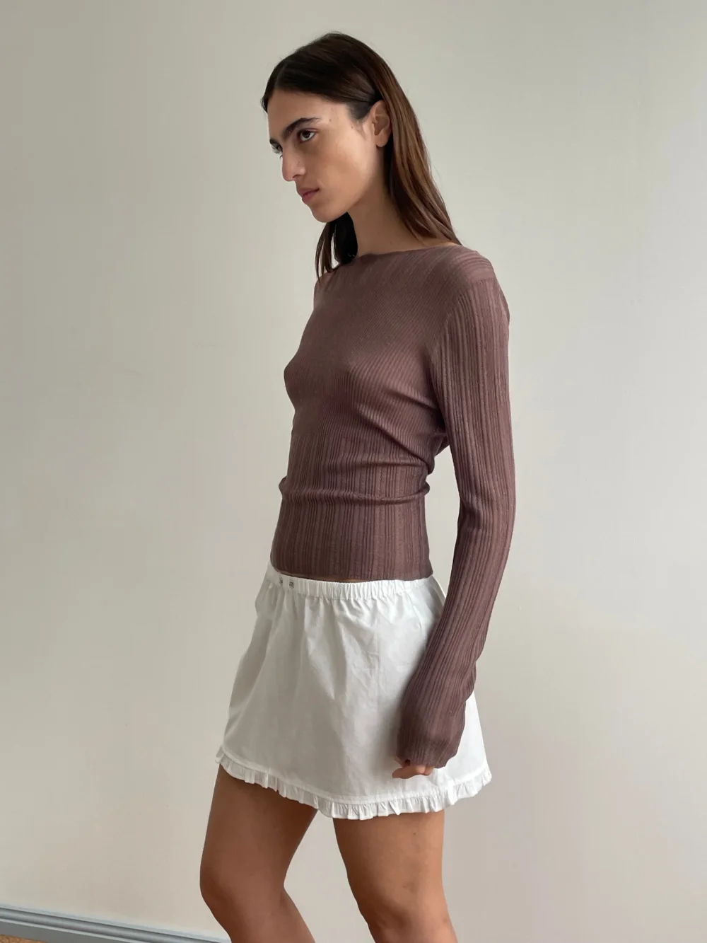 Flounce Mini - White