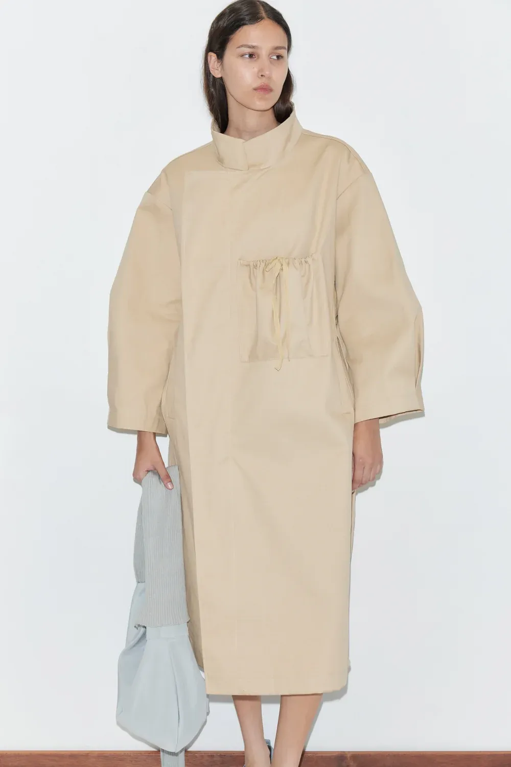 Longline Jacket - Beige