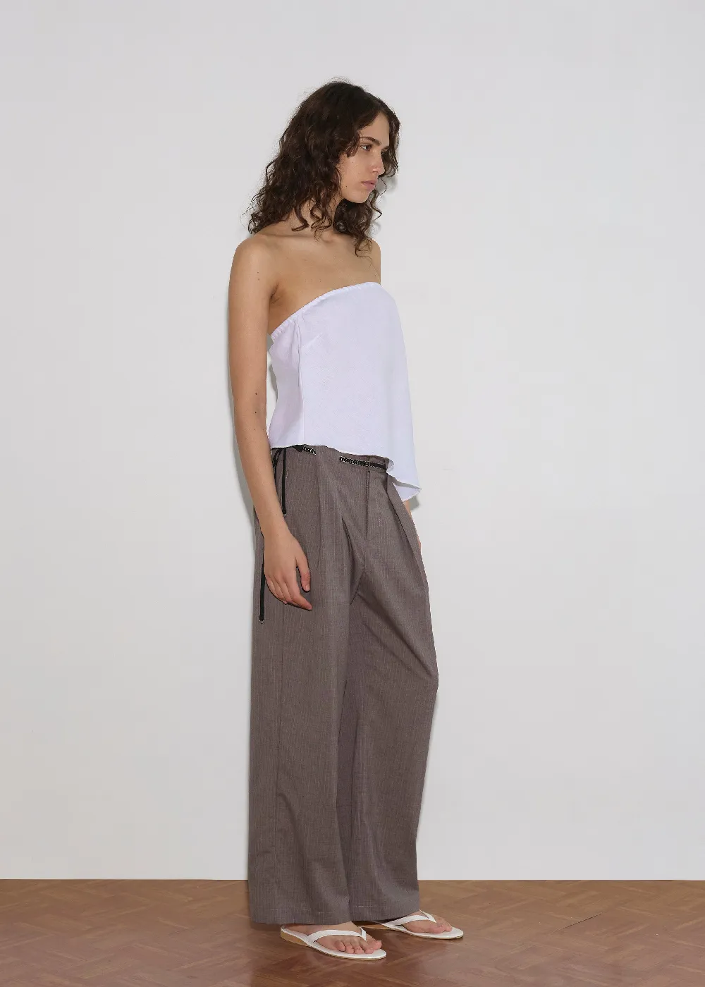 Line Top - White