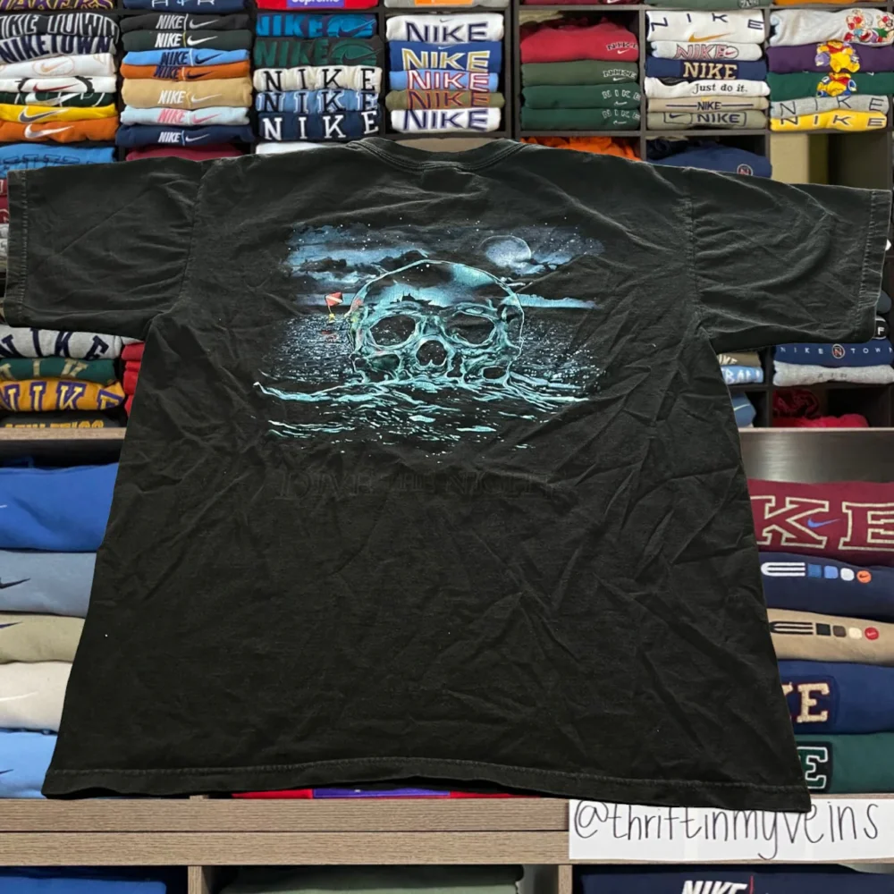Y2K skeleton skull skater shirt