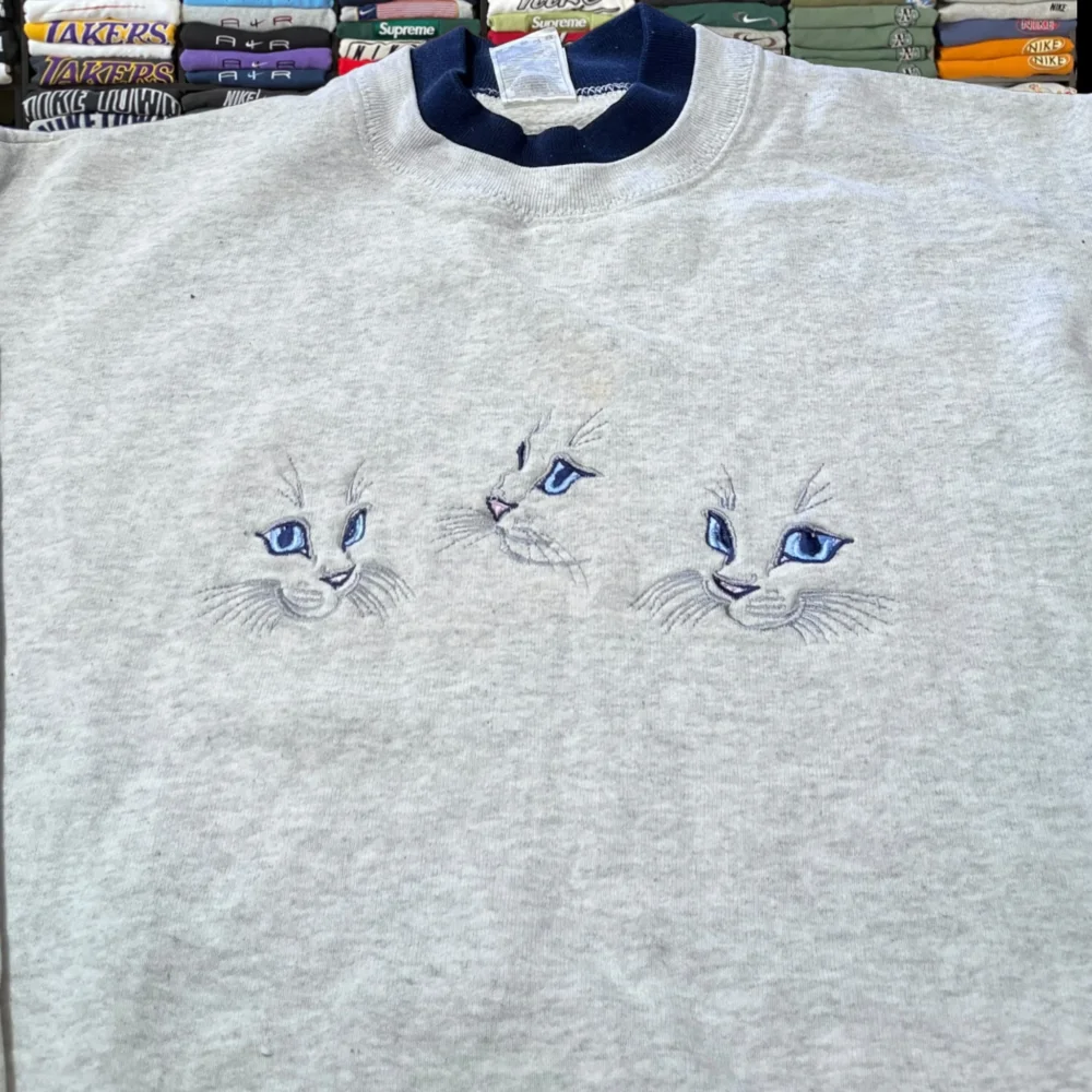 90s cat sweater - 2