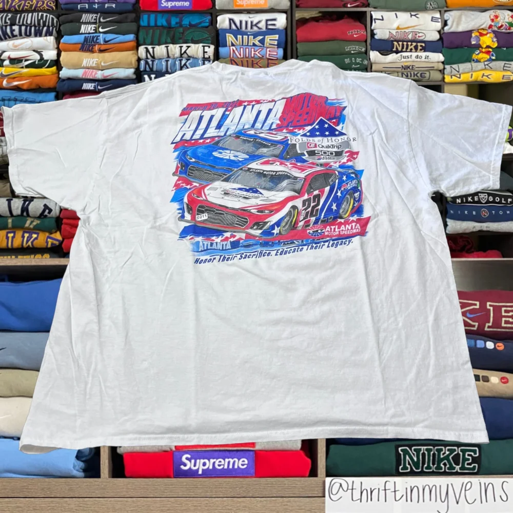 Y2K nascar graphic shirt