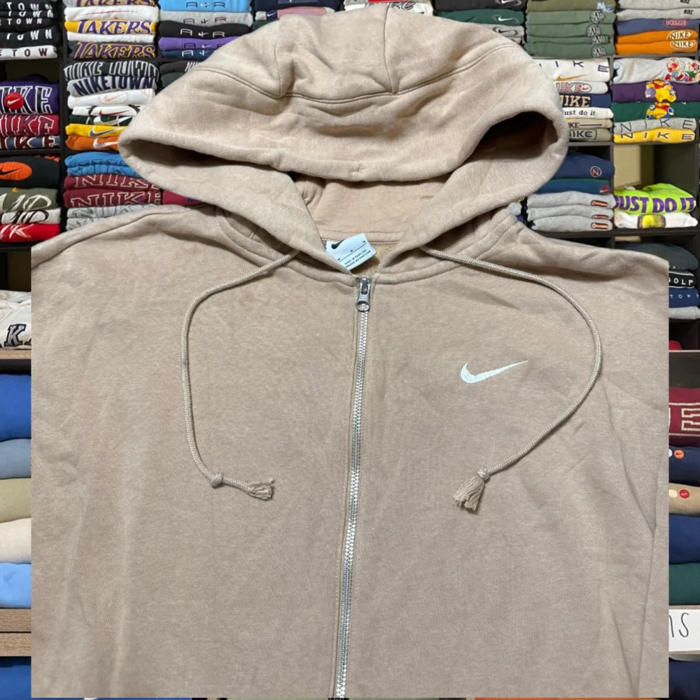 y2k brown nike hoodie (Medium) - 2