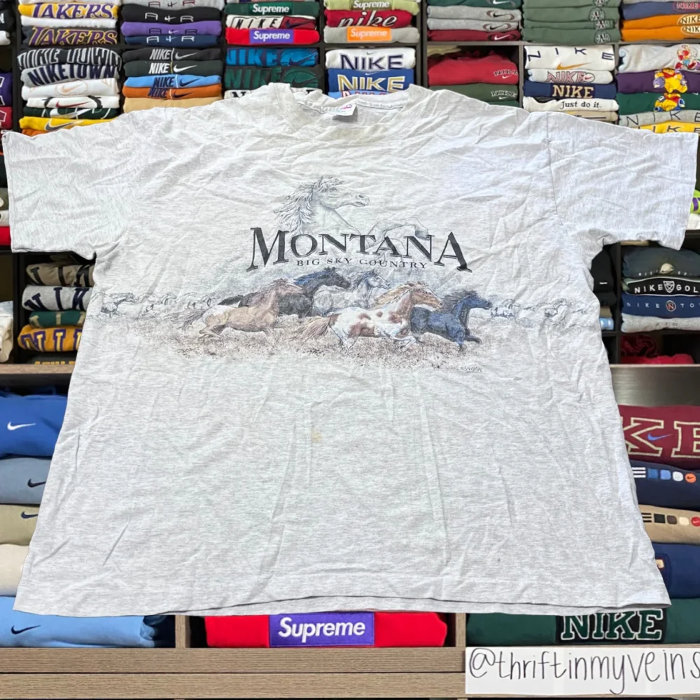 90s Montana horse stampede shirt