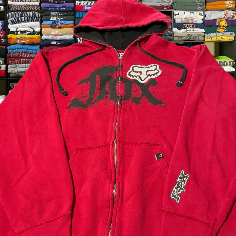 Y2K fox racing skater hoodie - 2