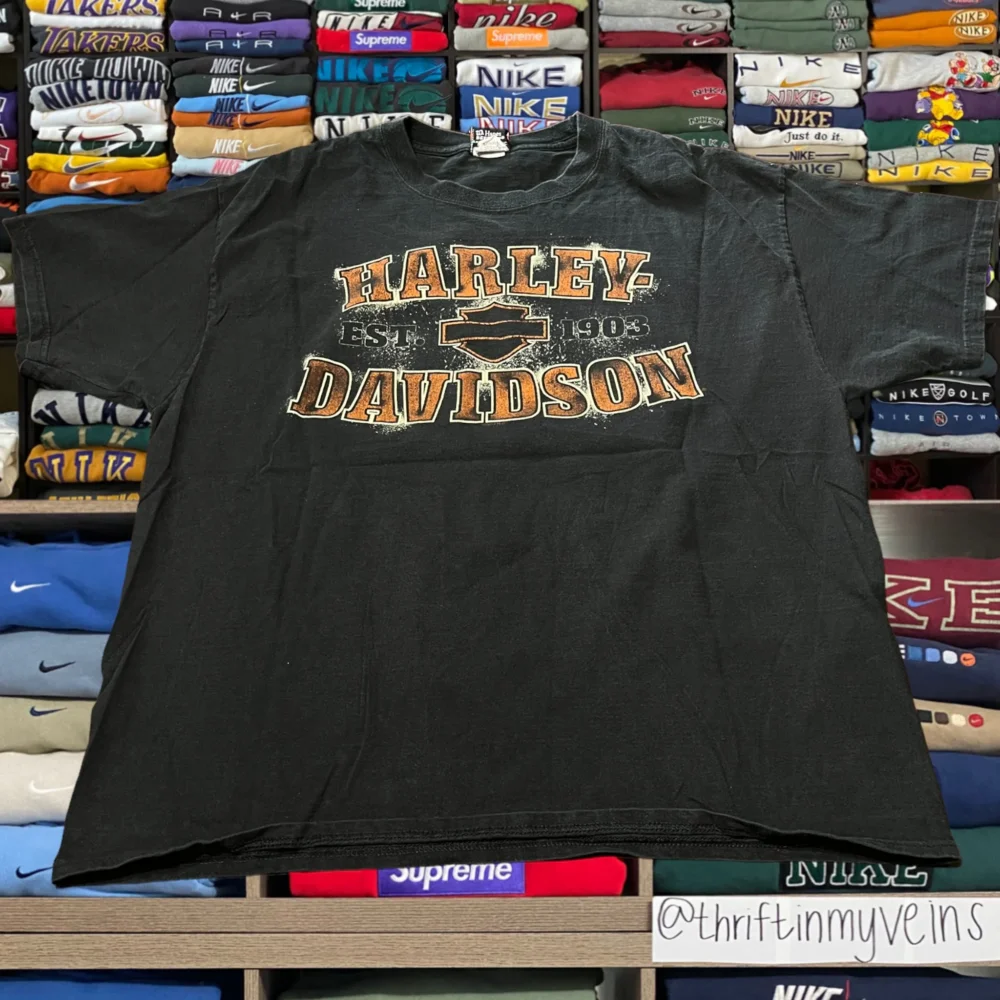 y2k 2005 harley davidson biker (xlarge) - 2