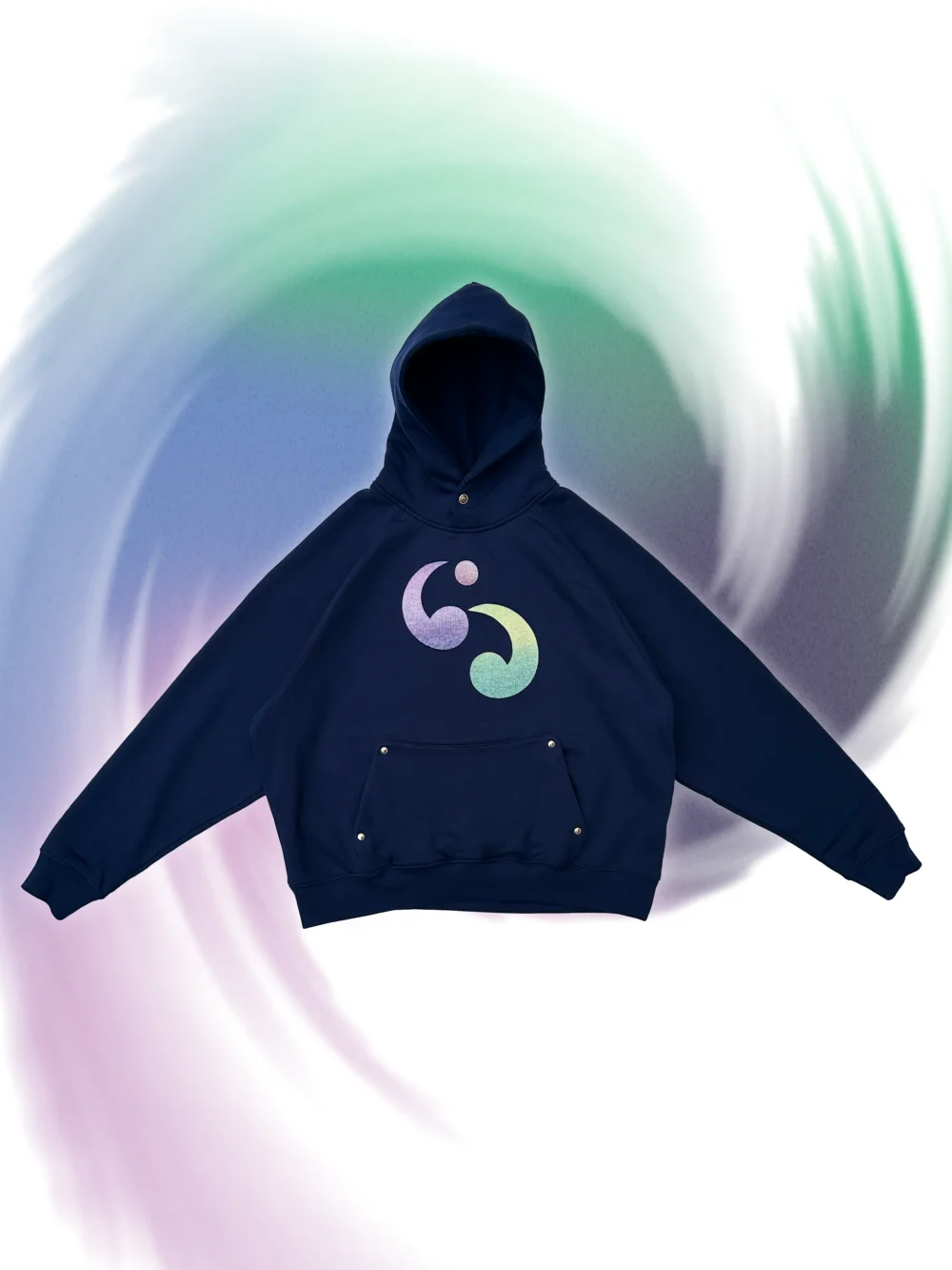 Spectrum Knit Hoodie - Blueberry