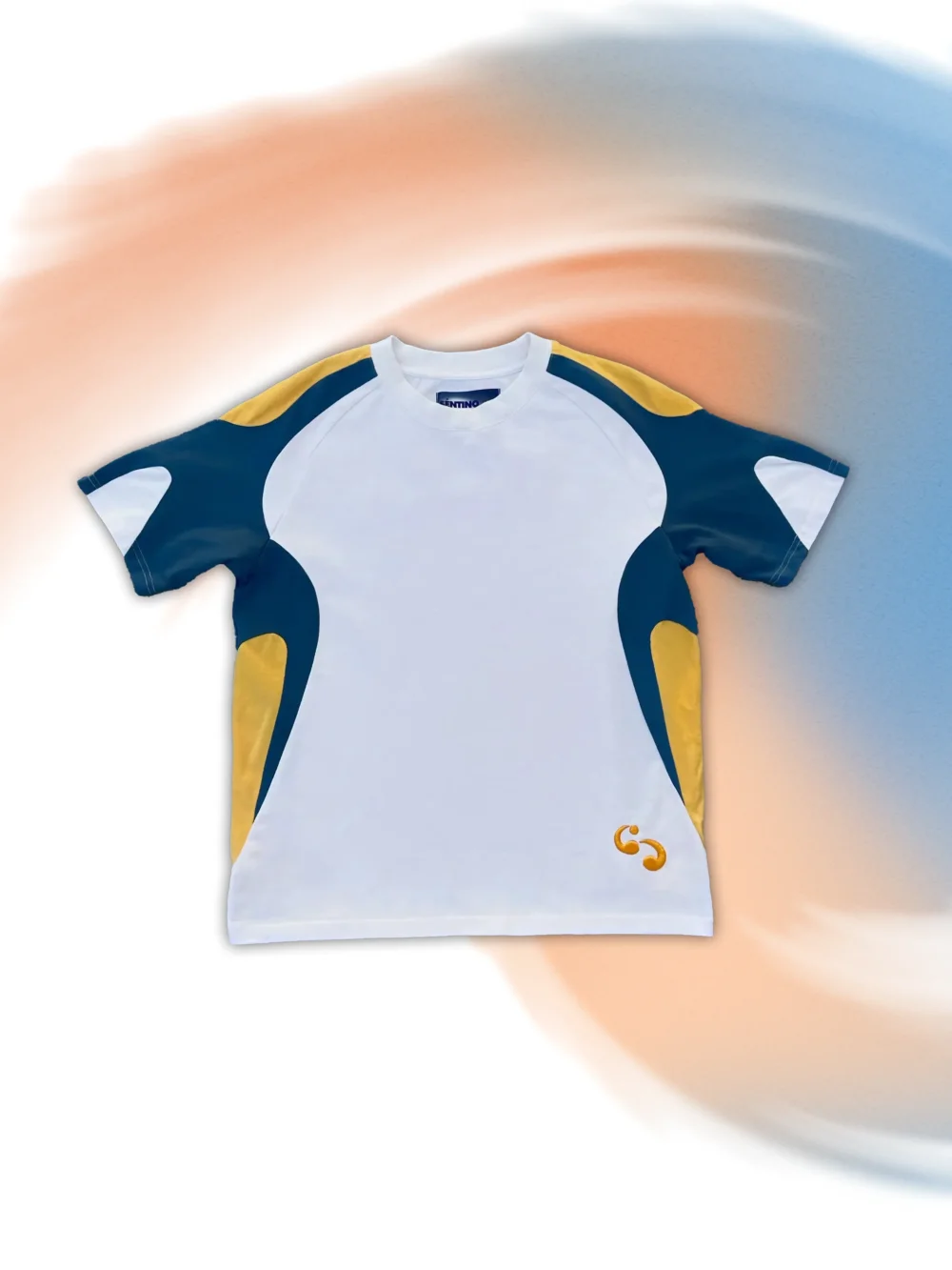 Twist Tee Blue/Orange