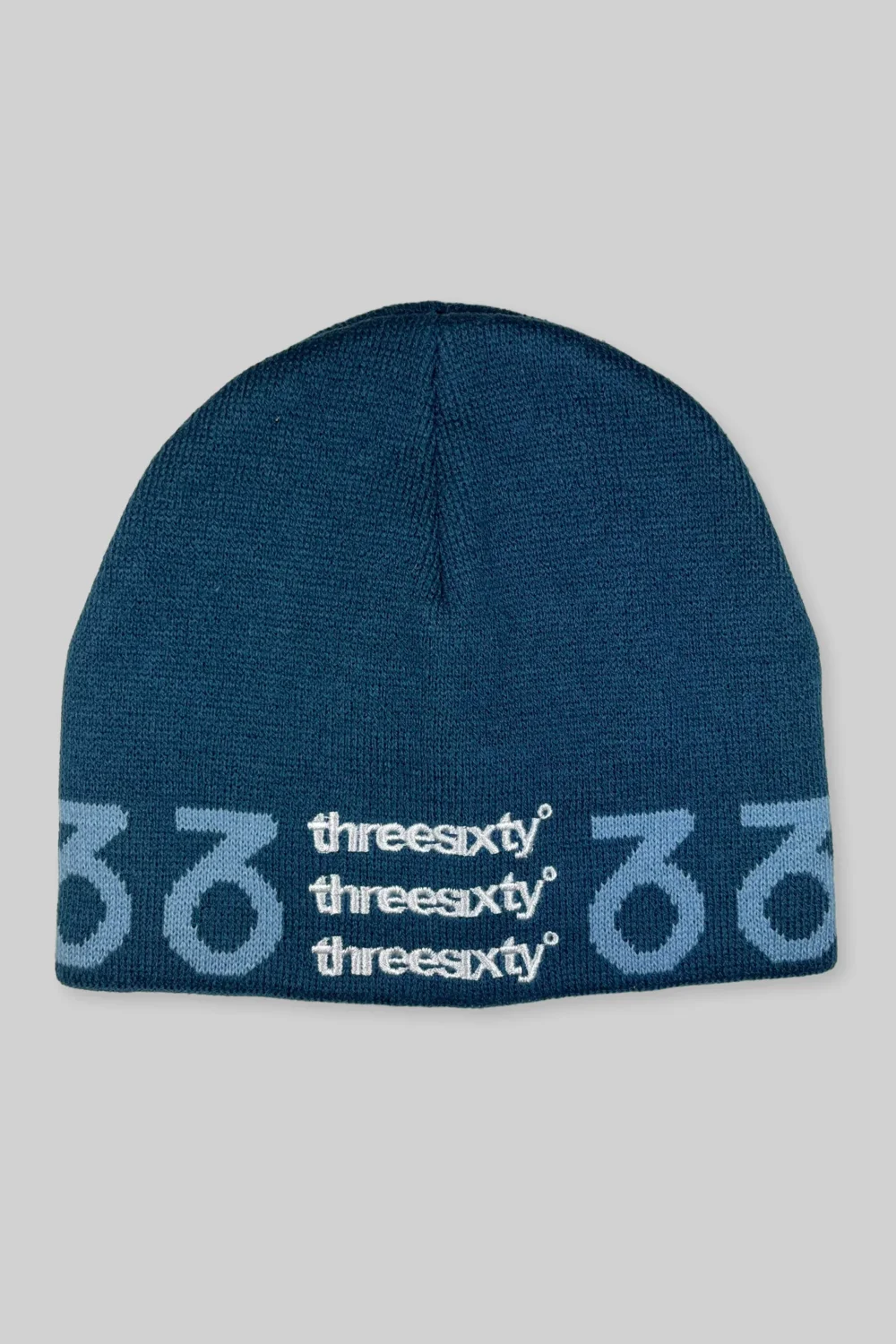 Triple Up Beanie (Light Navy)