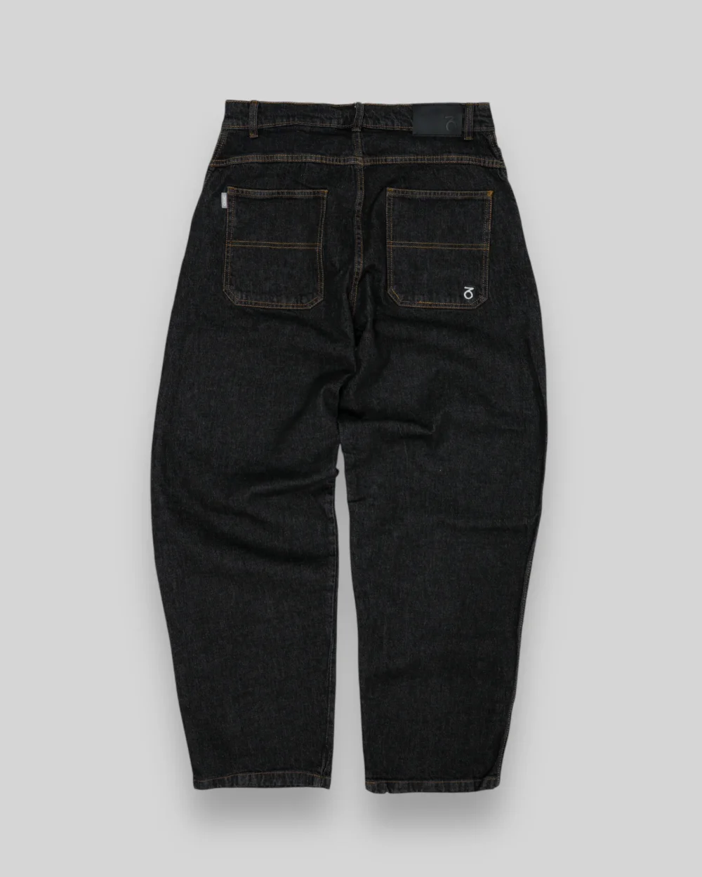 OG Baggy Fit Work Denim Jeans (Washed Black) - 3