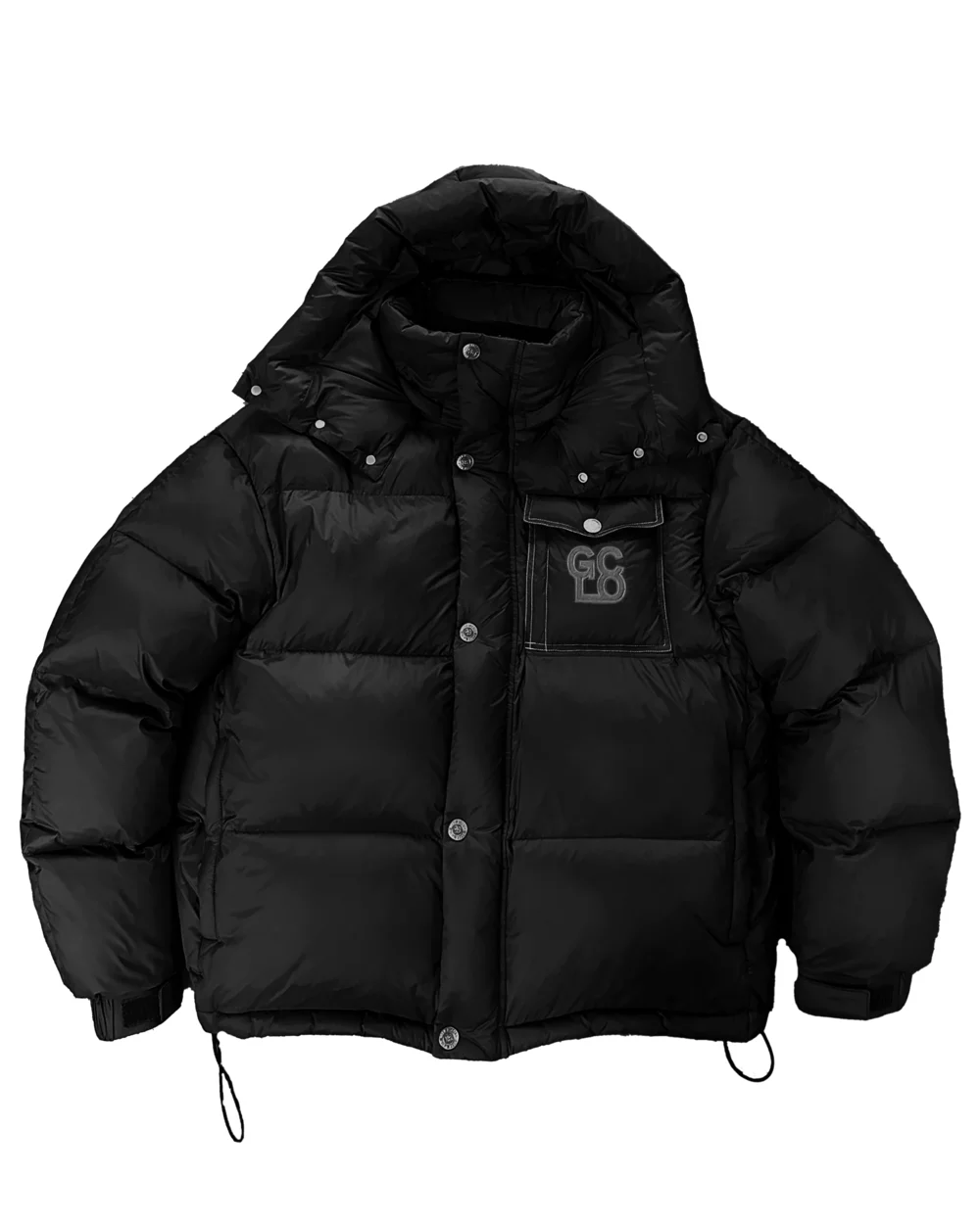 GS Puffer Jacket- Black/Dark Grey