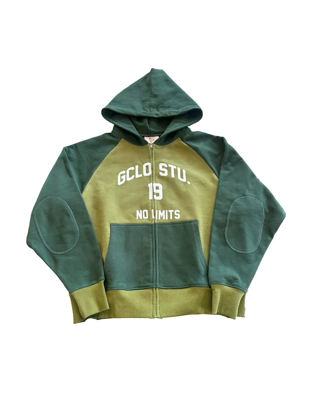 GCLO 'No Limits' Raglan Hoodie - Green/Green