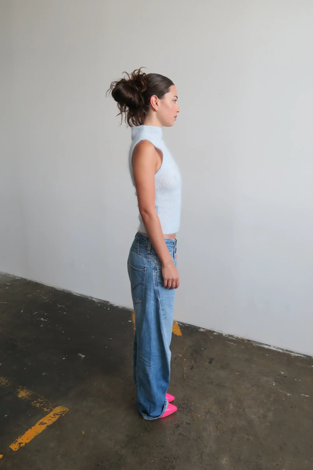 Mohair Turtleneck - Sky - 3