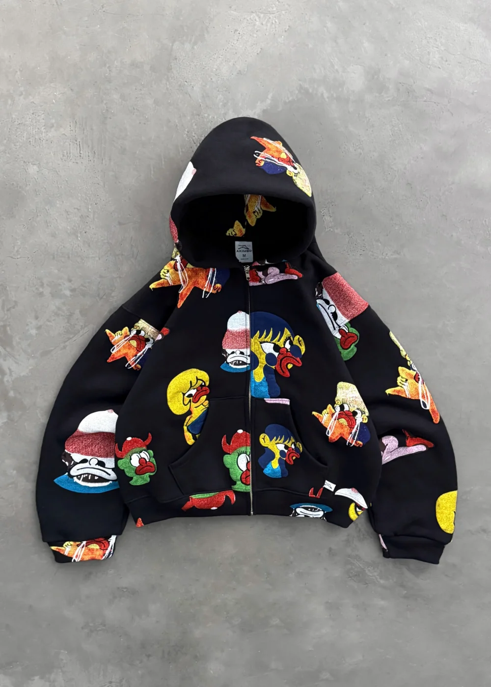 SLAWN NEIGHBORHOOD BLACK ZIP-UP