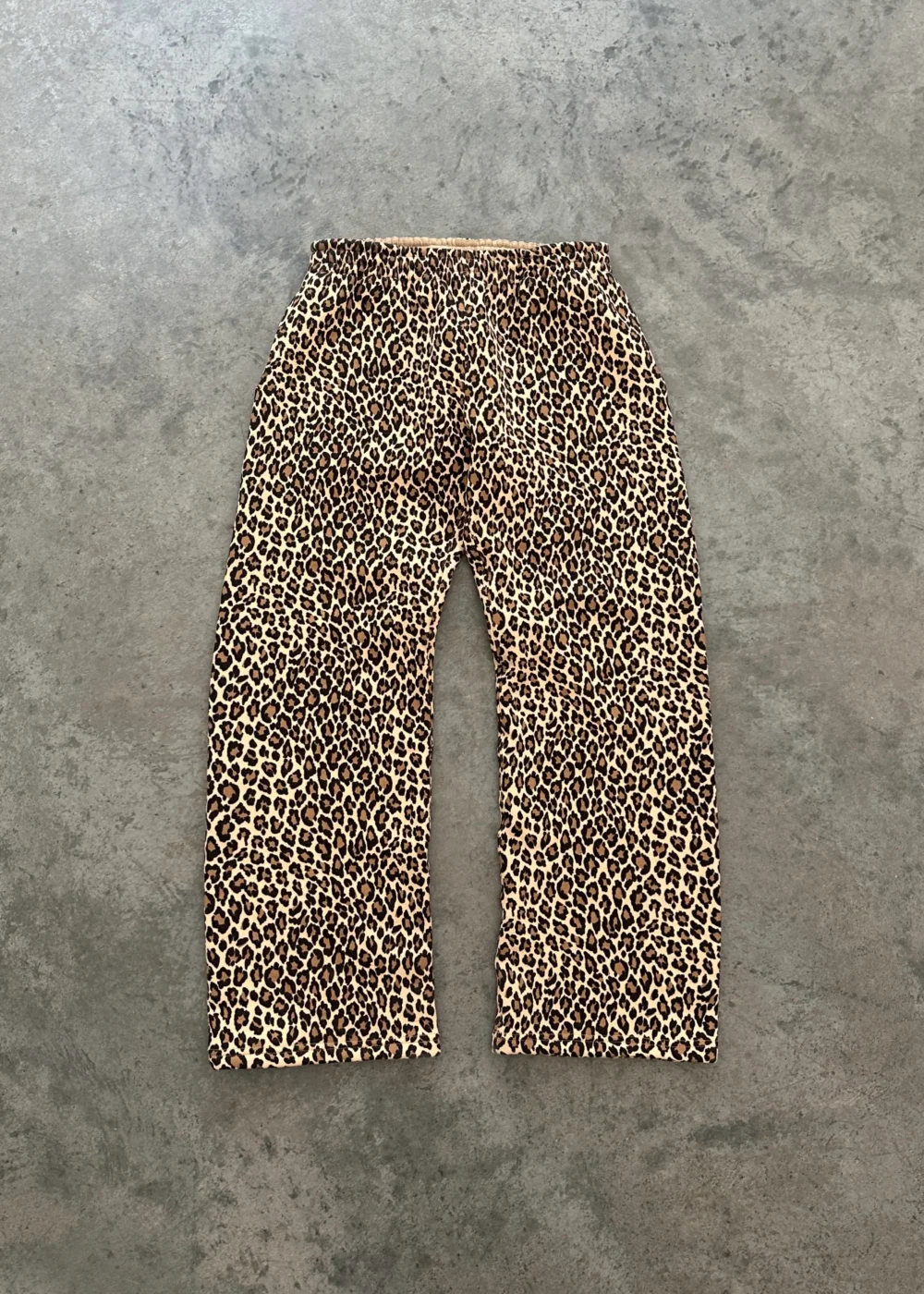 STRAIGHT-LEG SWEATPANTS - LEOPARD