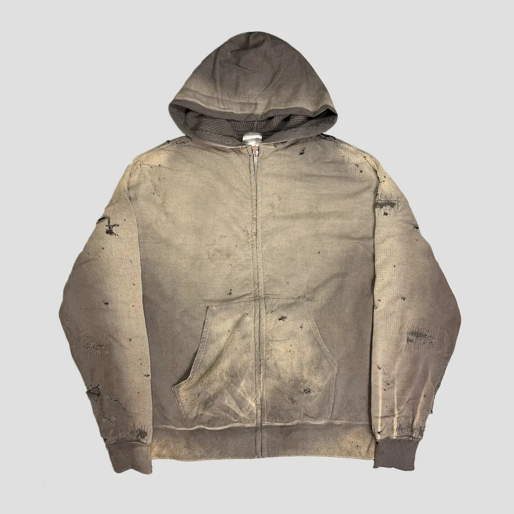DOUBLE FACE ZIP-UP HOODIE