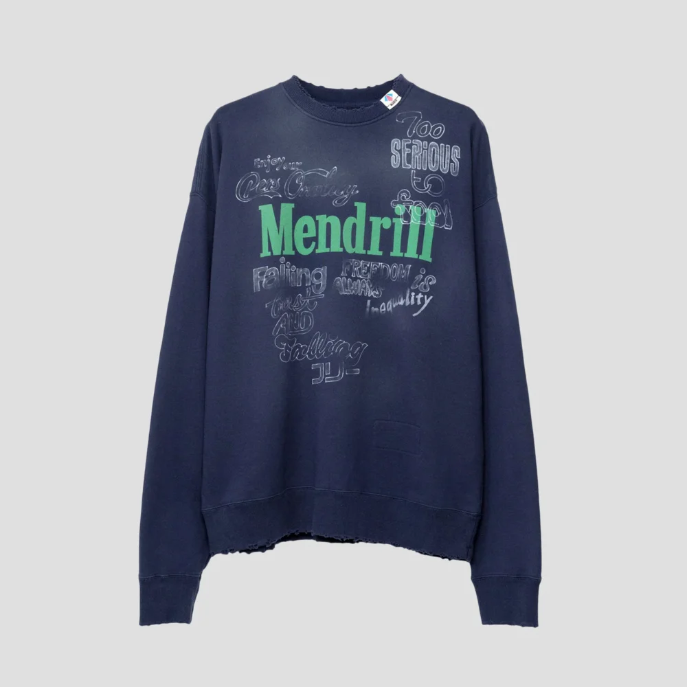 MANDRILL DISTRESSED PULLOVER