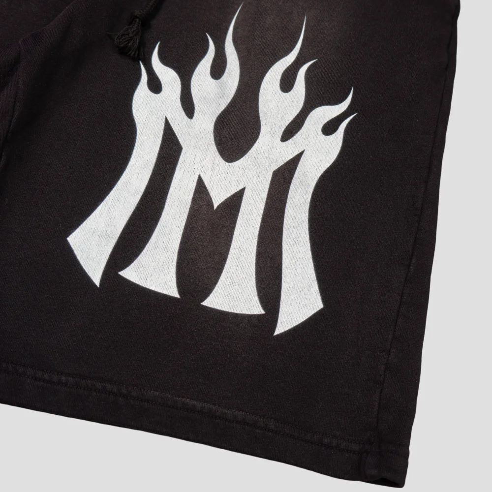 FUEGO LOGO SWEAT SHORTS - 3