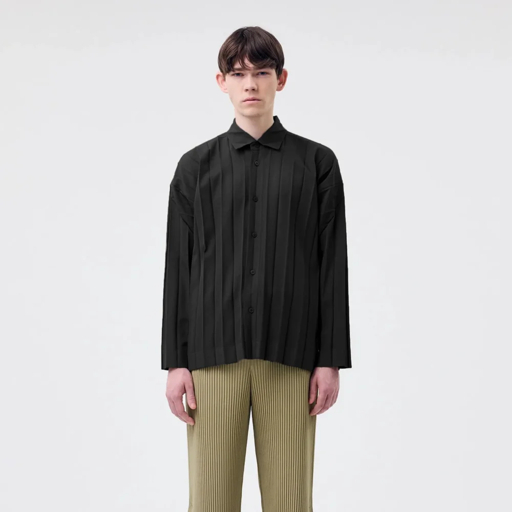 Homme Plissé Issey Miyake Mens Edge Ensemble Shirt - 2
