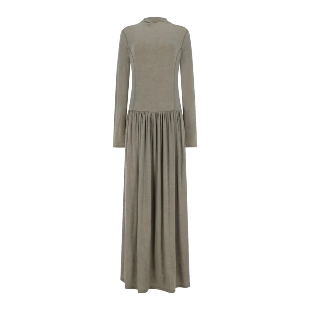Amomento Womens Mock Neck Jersey Dress