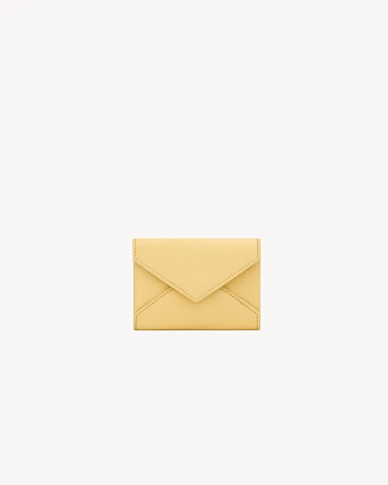 LETTER card case in leather