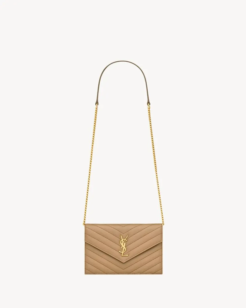 CASSANDRE ENVELOPE CHAIN WALLET IN LAMBSKIN