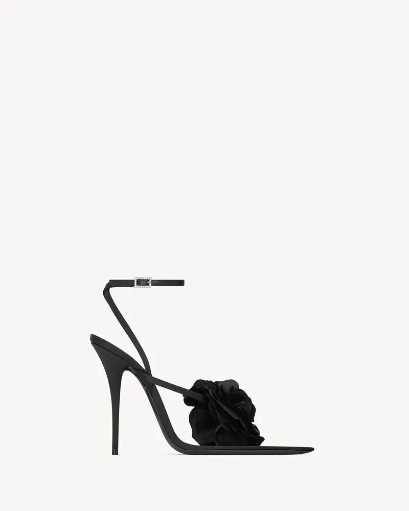 TRIANON sandals in satin crepe