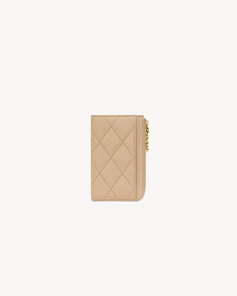 CASSANDRE BIJOU zip card case in lambskin