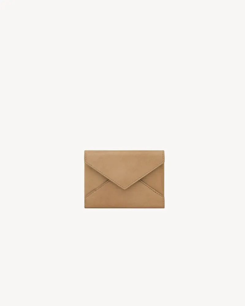 LETTER card case in leather