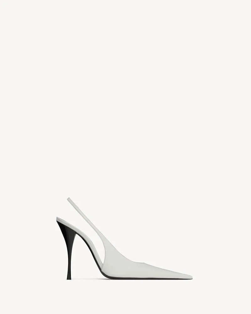 P.A.R.I.S. slingback pumps in smooth leather