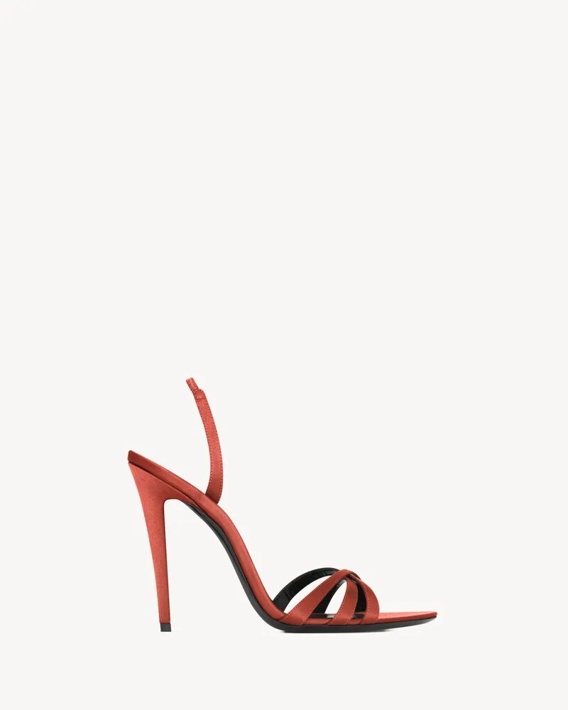 KATE sandals in satin crepe