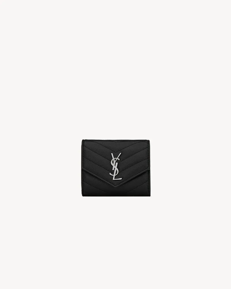 CASSANDRE MATELASSÉ MULTI-FOLDED WALLET IN GRAIN DE POUDRE LEATHER