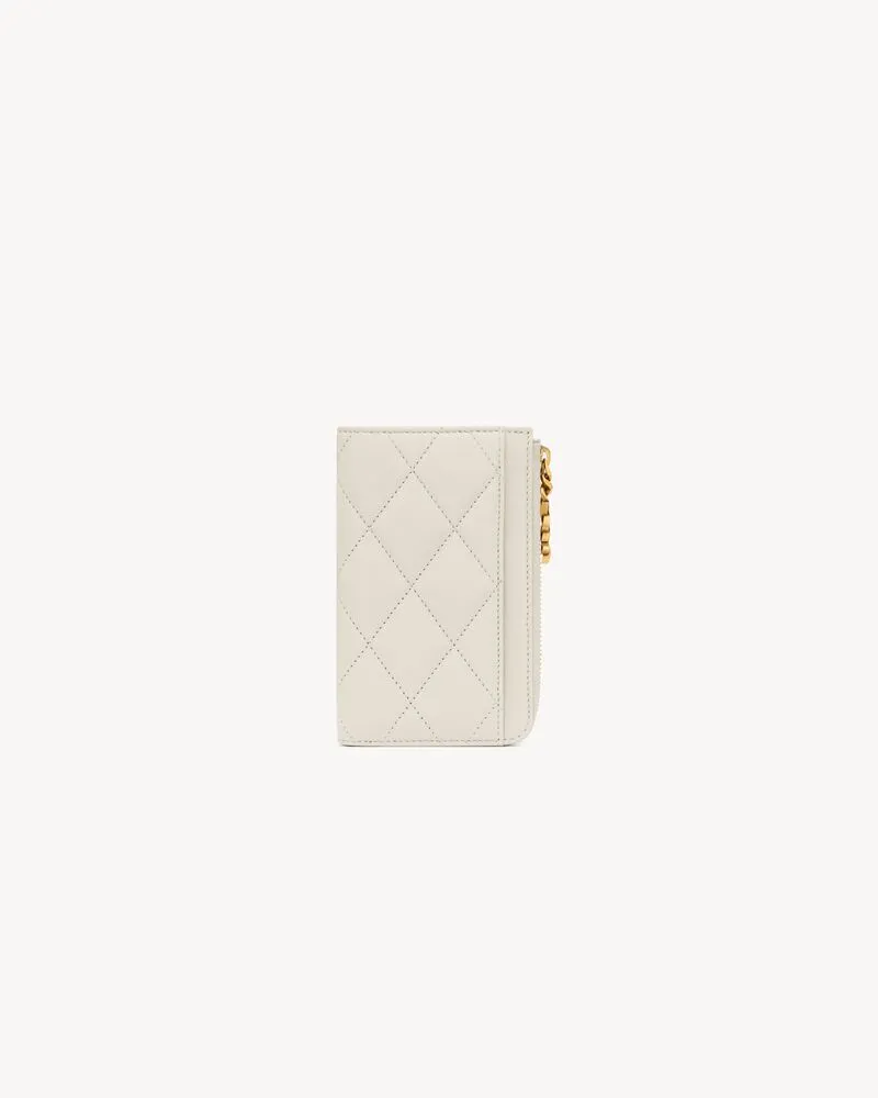 CASSANDRE BIJOU zip card case in lambskin
