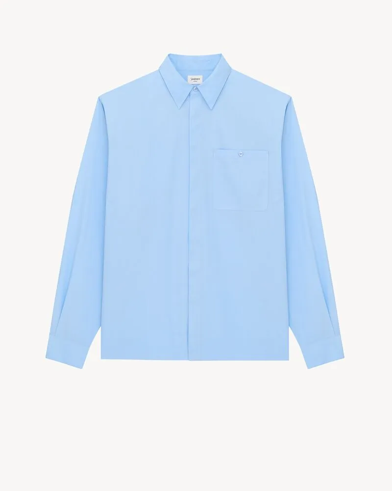 shirt in cotton poplin