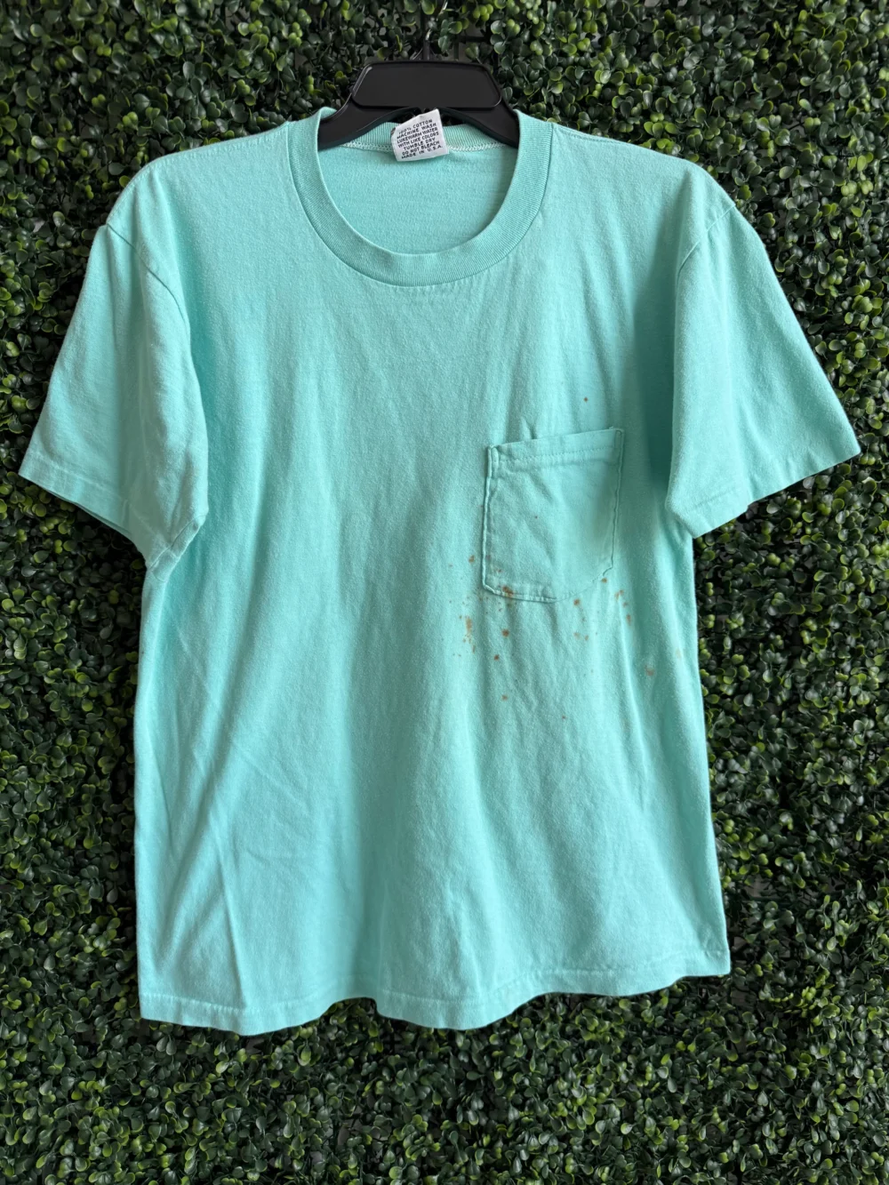 TEAL POCKET TEE
